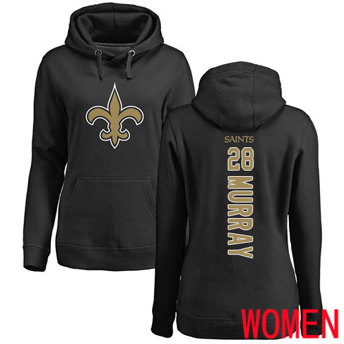 New Orleans Saints Black Women Latavius Murray Backer NFL Football #28 Pullover Hoodie Sweatshirts
